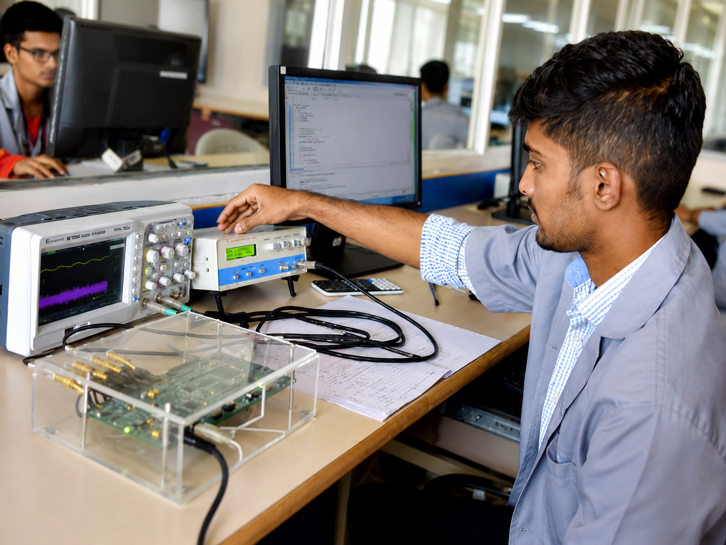 Electronics and communication laboratory training kit