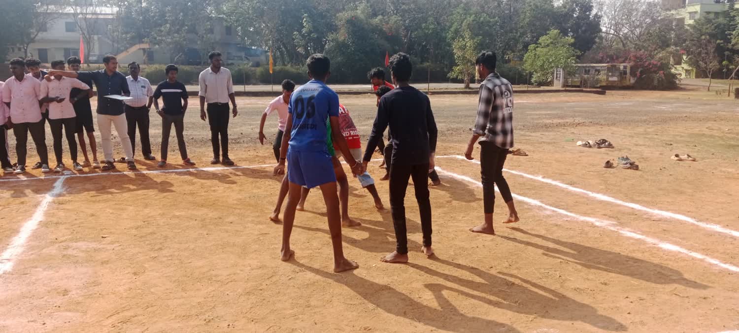Students participating in outdoor sports
